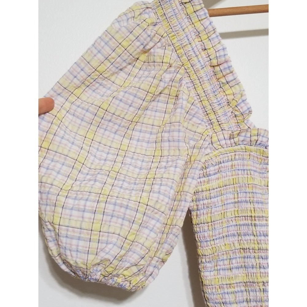 NWT GANNI Seersucker Check Midi Dress Multicolor Size EU 40/ US 8 $260 - Picture 11 of 16
